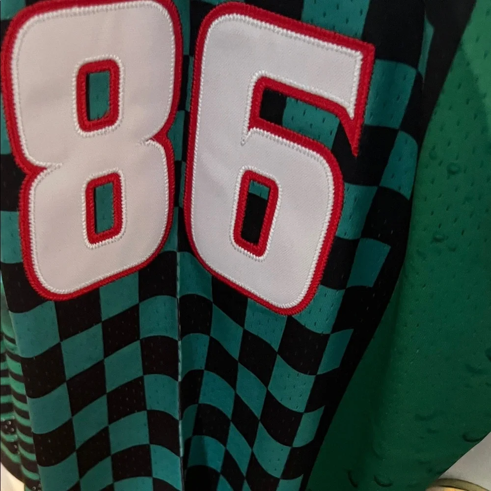 Awake NY Green and Black Checkered Coca Cola Jersey long sleeve - Picture 6 of 9